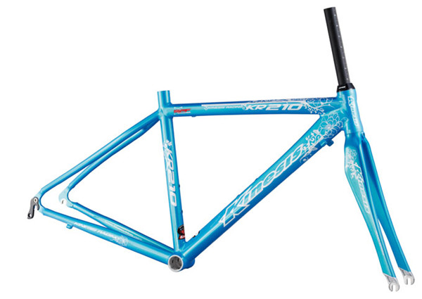 กรอบจักรยานอัลลูมิเนียม Superlight Lady Aero Road Bike Frame+Fork Set KR210L ผู้หญิง 1.4kg 0