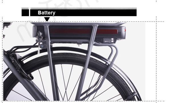 จักรยานไฟฟ้าเมืองที่ได้รับการรับรอง Ec ด้วย Bafang Mid Drive Motor System 3