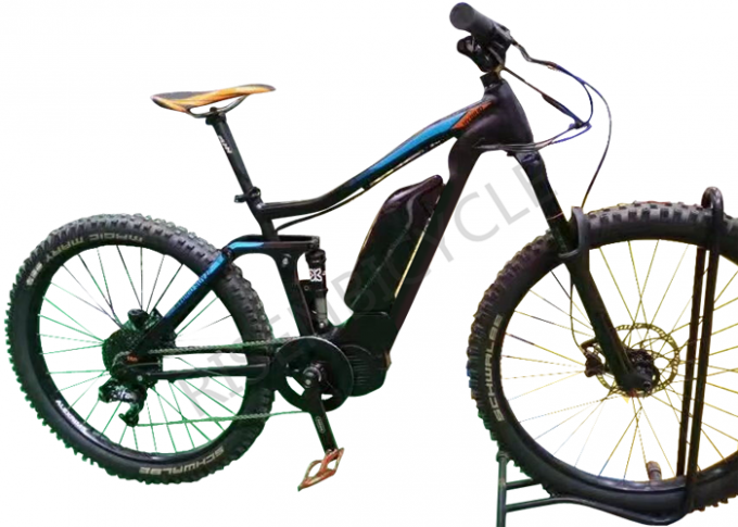 Boost 27.5er กรอบจักรยานไฟฟ้า w / Bafang 1000w อลูมิเนียมสับสนุนการแขวนขวาง Mtb E-Bike 5