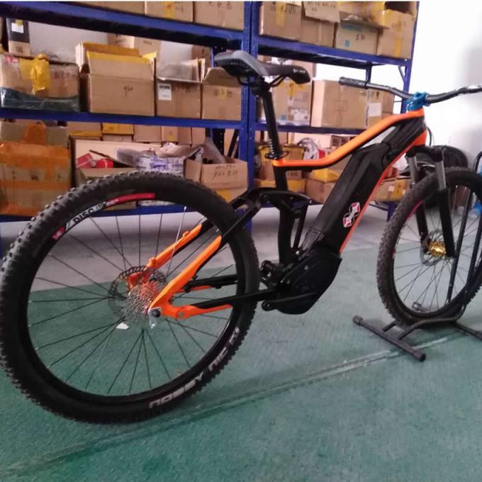 สต็อคจีน 27.5er ไฟฟ้า เต็มแขวนจักรยานกรอบ Bafang G330 อลูมิเนียม Trail Ebike Emtb มอนเทนไบค์ 1